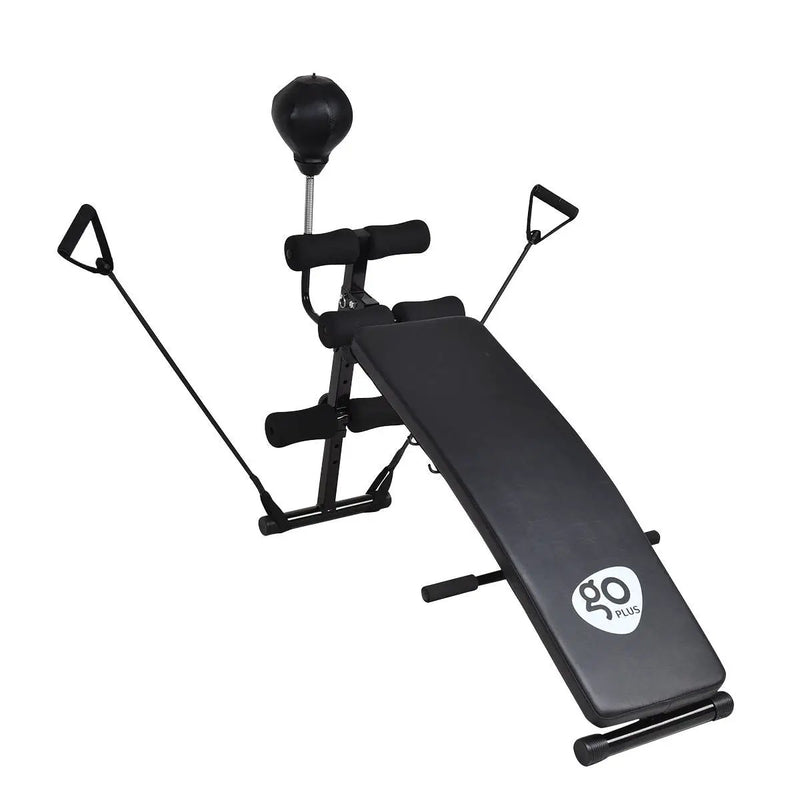 Adjustable Incline Curved Workout Fitness Sit Up Bench by DirectDeals