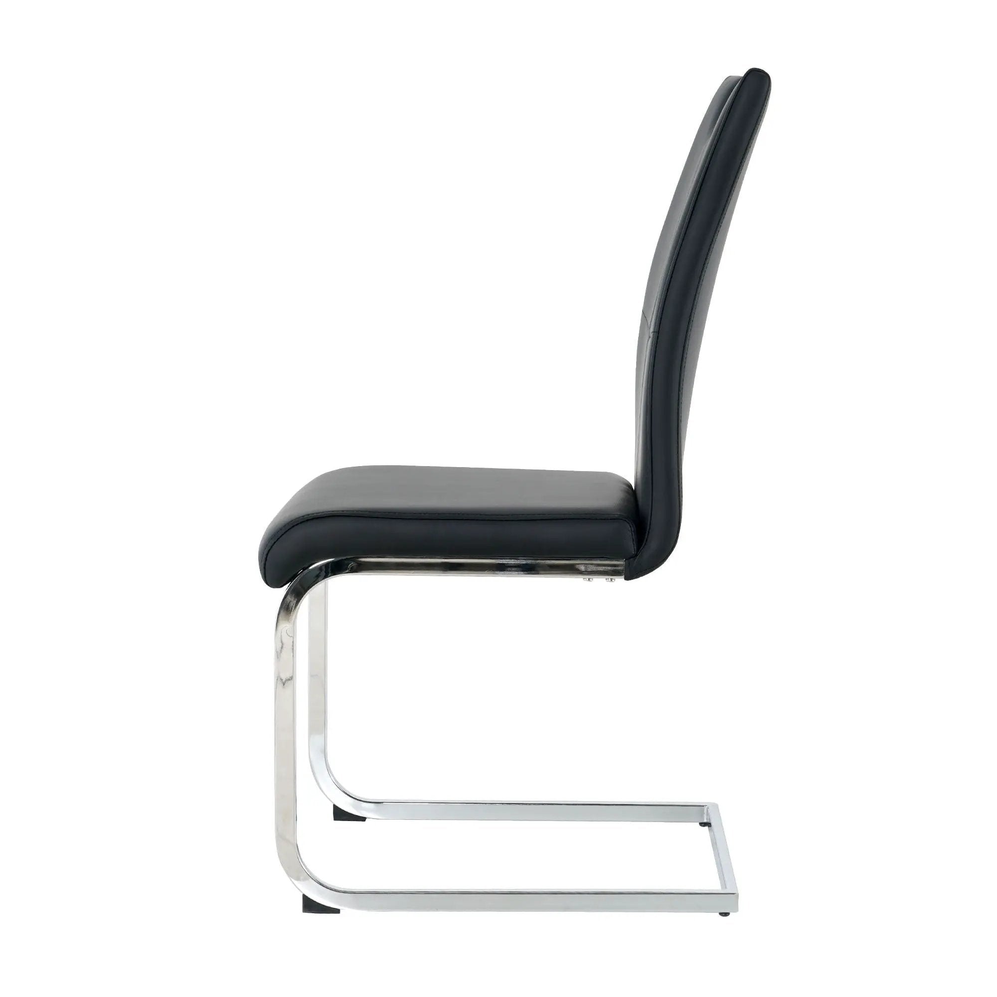 Modern Dining Chairs With Padded Seat And Metal Legs by HouseOfZazla