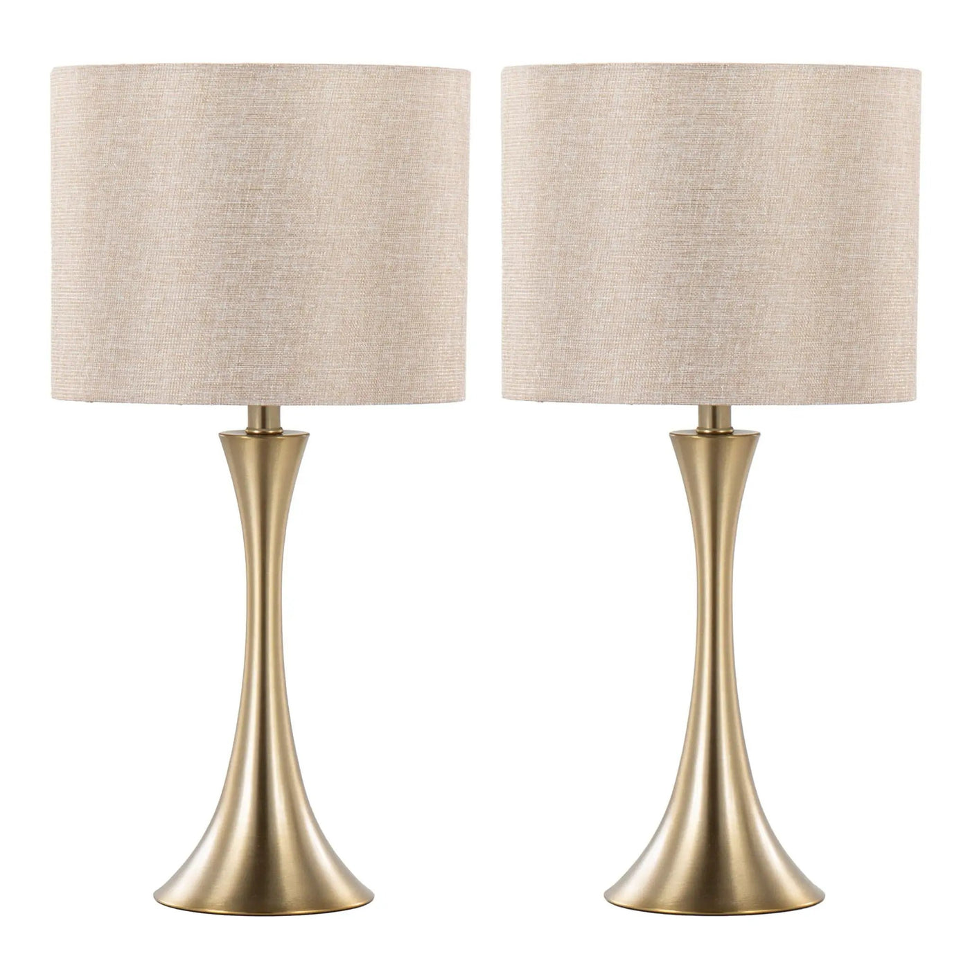Lenuxe - Contemporary & Modern Design Table Lamp (Set of 2) by HouseOfZazla