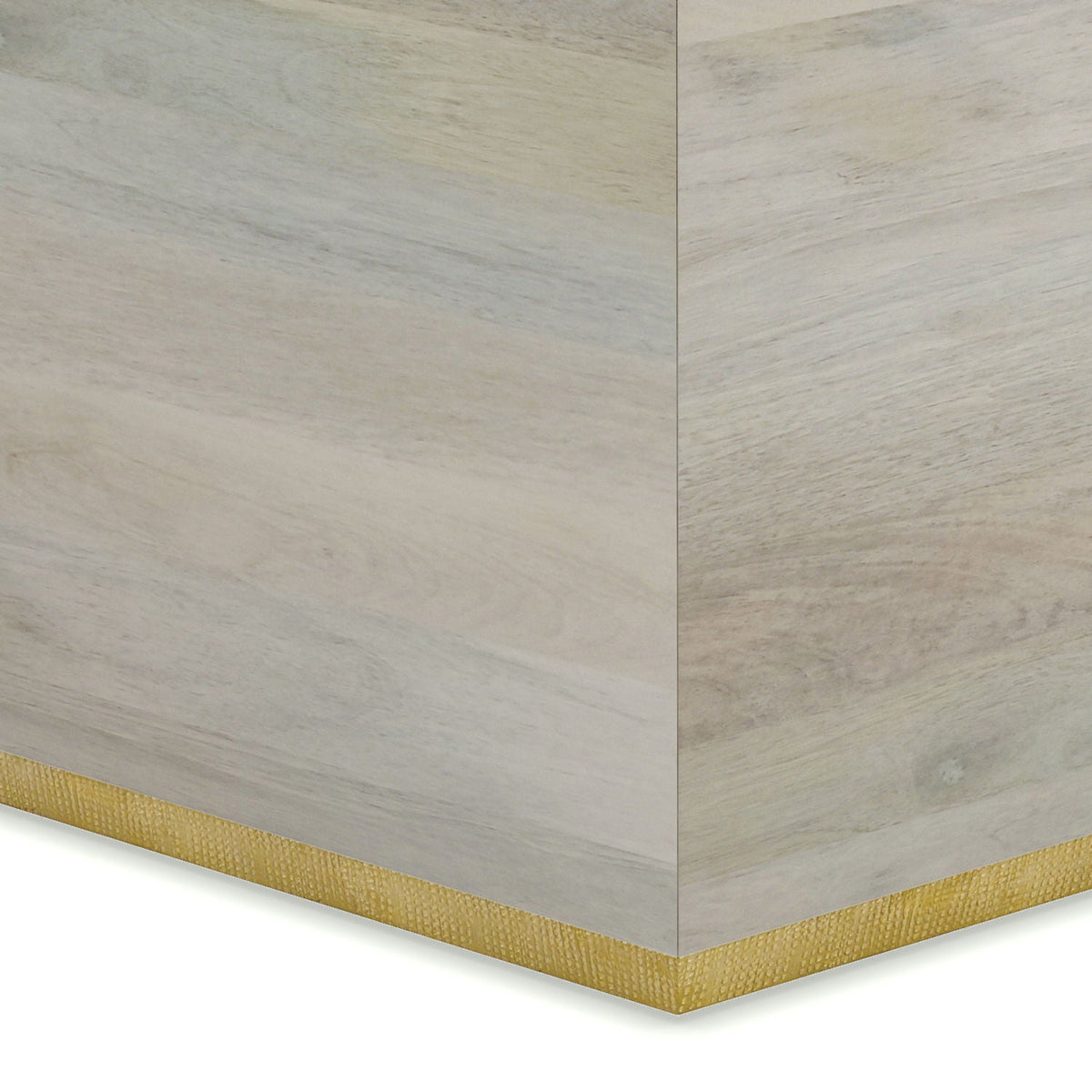 Handcrafted Square Coffee Table with Brass Trim - Multiple Finishes, photo 27 of 36
