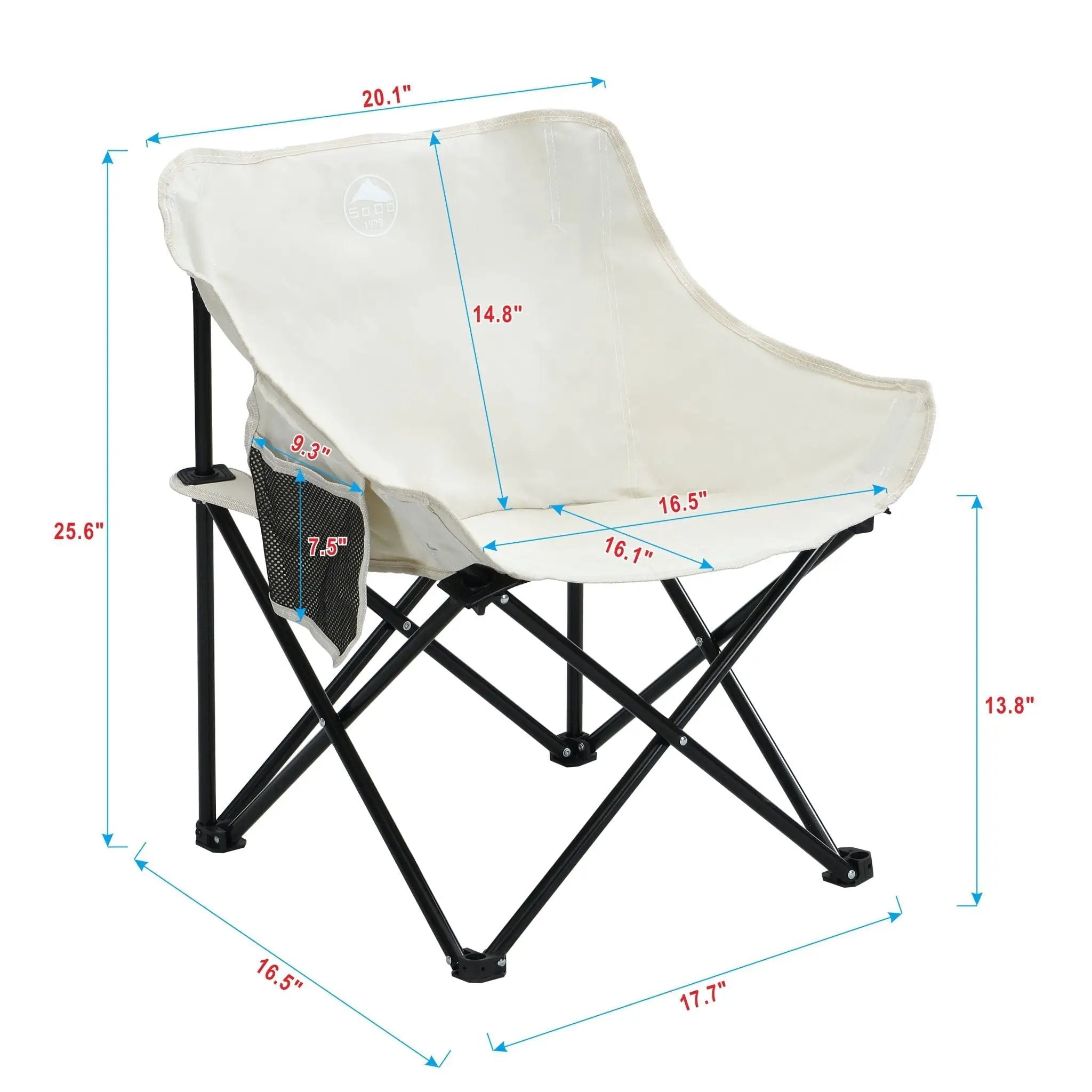 Portable Folding Camping Chairs With Carry Bag (Set of 2) by HouseOfZazla