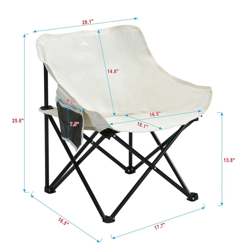 Portable Folding Camping Chairs With Carry Bag (Set of 2) by HouseOfZazla
