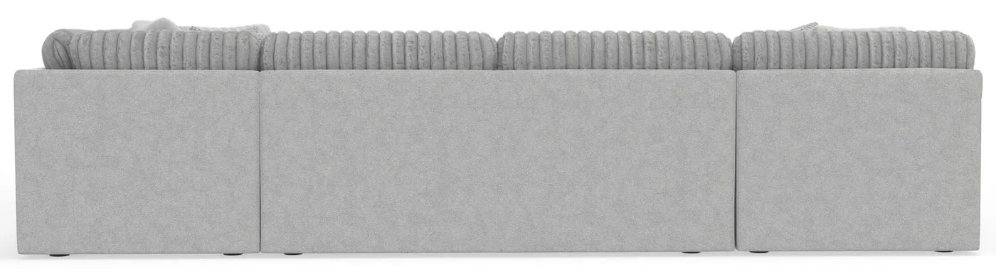 Logan - Upholstered Sectional With Comfort Coil Seating And Accent Pillows Included by Unique Piece Furniture