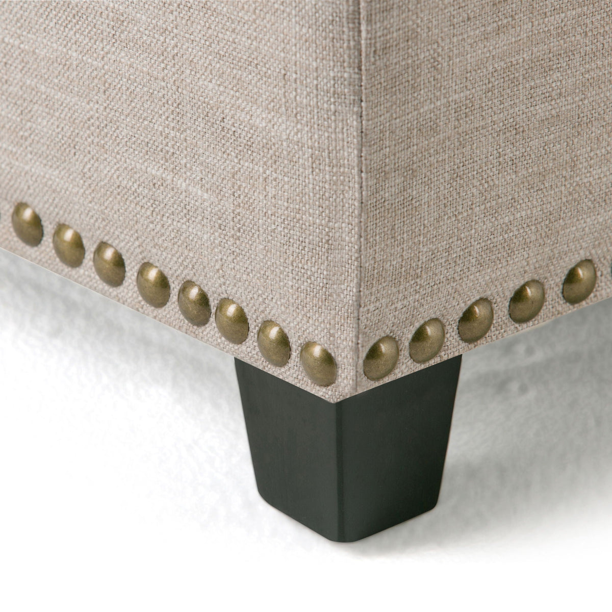 Upholstered Large Storage Ottoman with Child Safety Hinge - Dark Brown, Red, Pearl Silver, photo 16 of 29