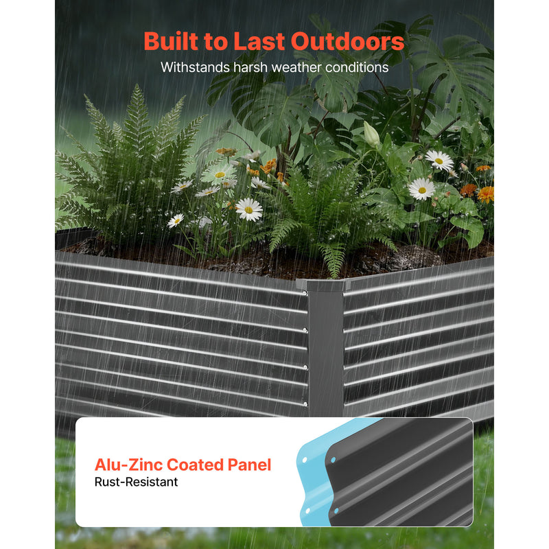 Galvanized Raised Garden Beds with Rust-Resistant Construction - Steel, photo 4 of 10
