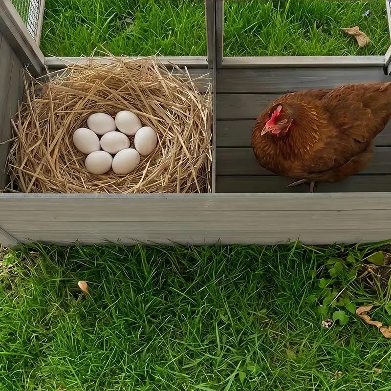 20.93ft² Large Wooden Chicken Coop Outdoor Hen House by HouseOfZazla