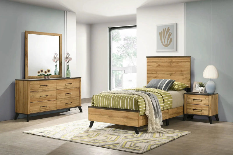 Kaywood 4-piece Twin Bedroom Set Natural Pine by Unique Piece Furniture