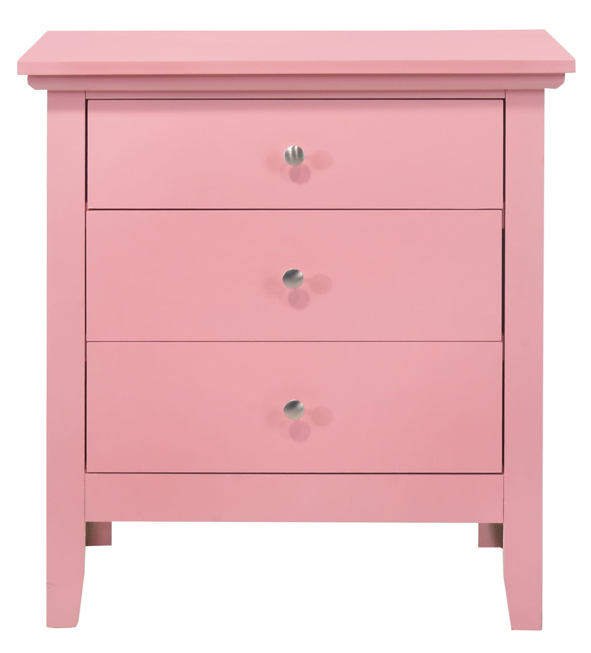 3 Drawer Nightstand with Dove Tailed Drawers - Multiple Colors, photo 31 of 40