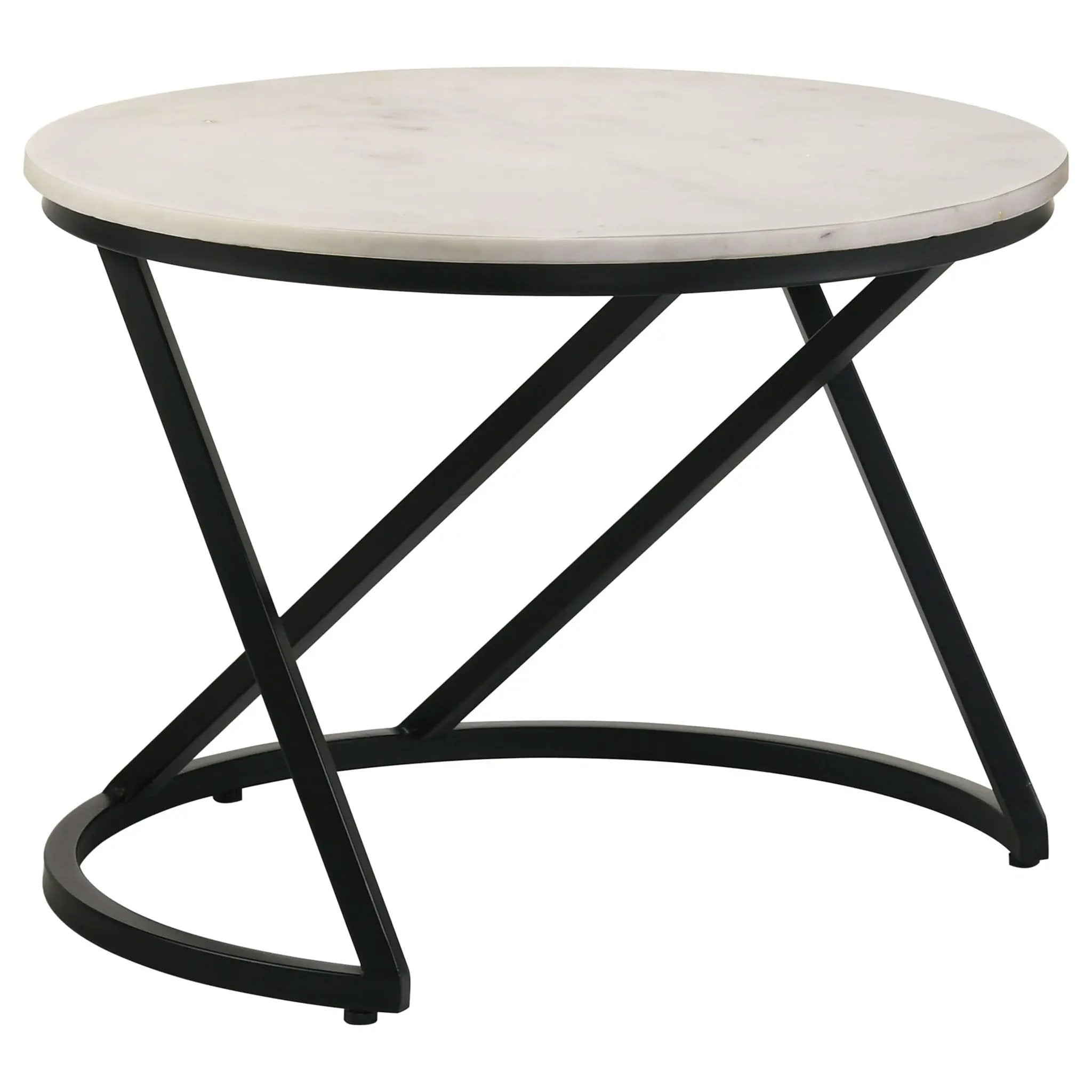 Wilmington - Round Coffee Table - White by HouseOfZazla