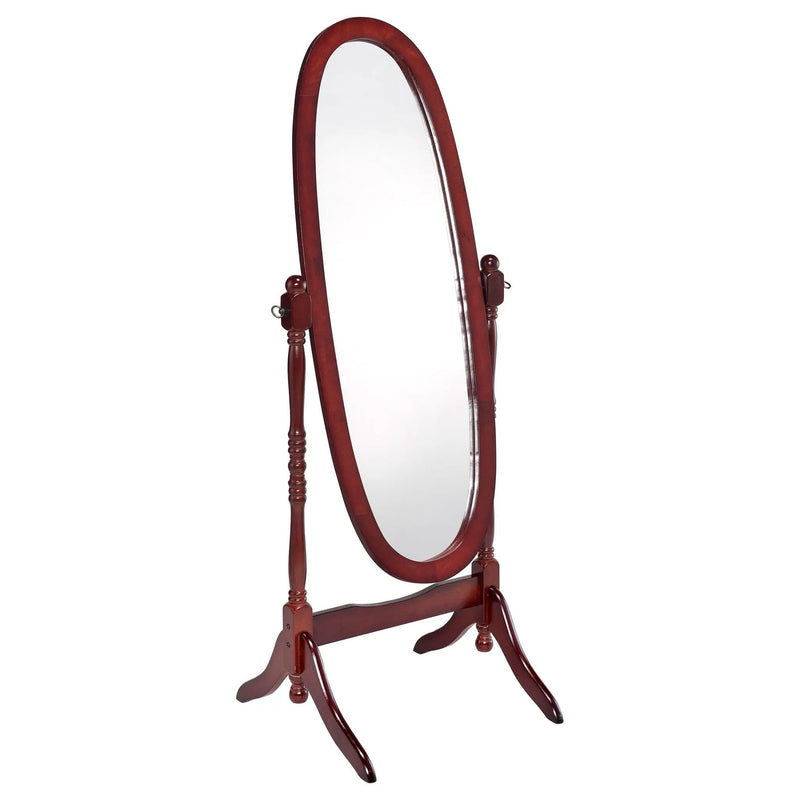 Foyet Wood Adjustable Full Length Cheval Mirror Merlot by Unique Piece Furniture