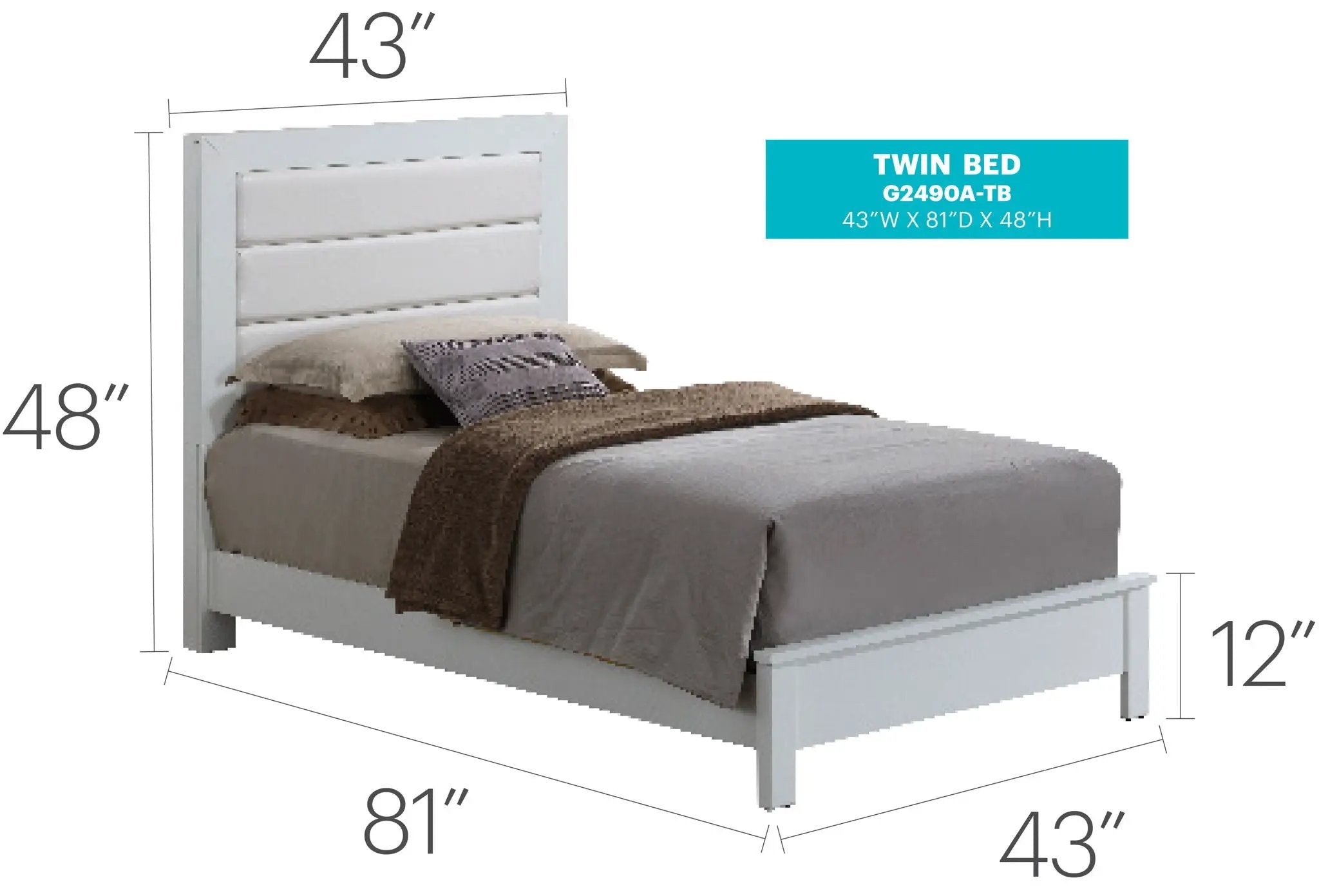 Transitional Modern Design Bed by Unique Piece Furniture