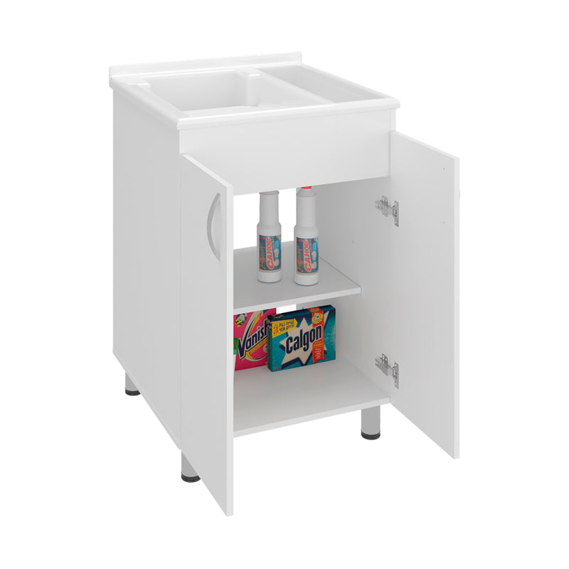 Foster 2 Door Utility Tub and Sink Freestanding Cabinet by HouseOfZazla