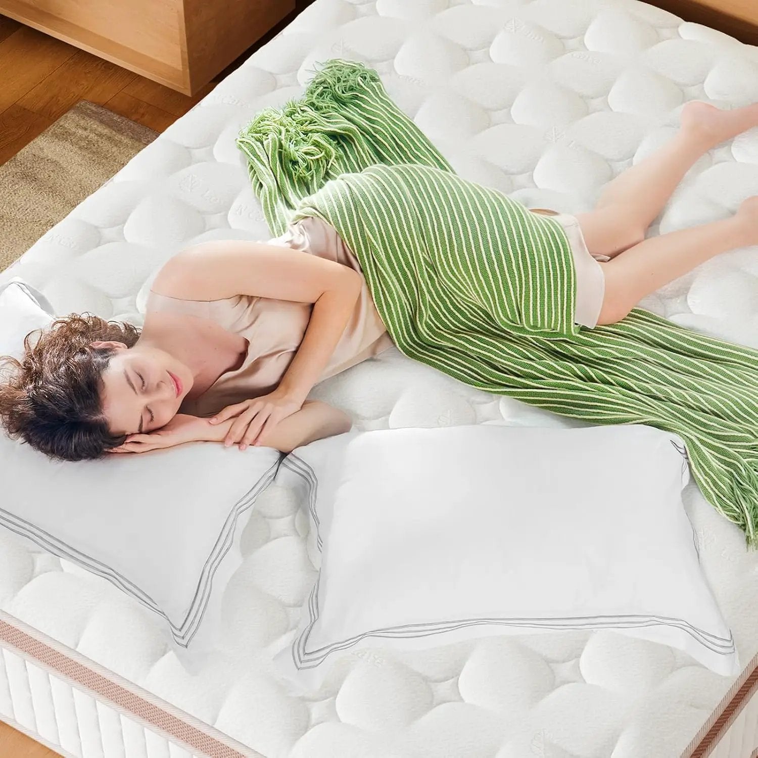 14 Inch Firm Hybrid Mattress – Queen Size by HouseOfZazla