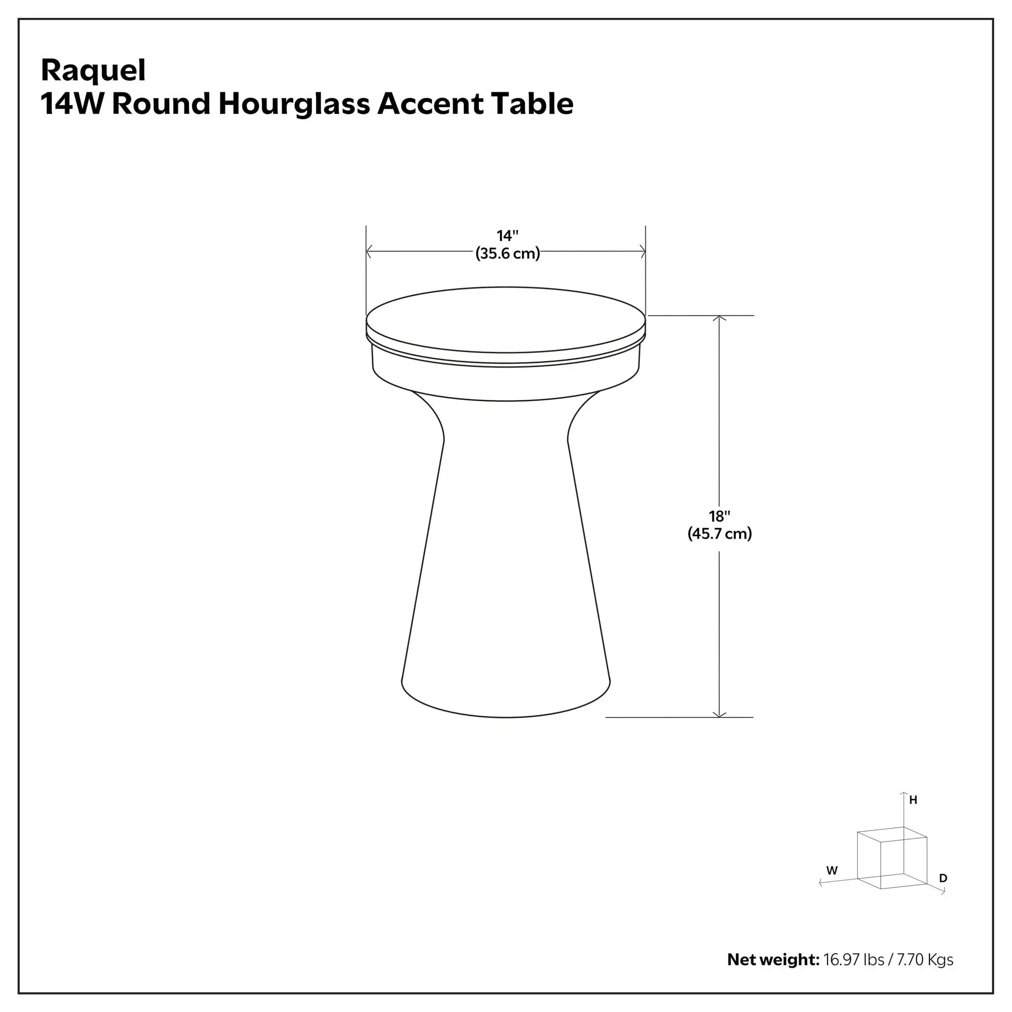 Raquel - Side Table - Antique Brass / White by Unique Piece Furniture