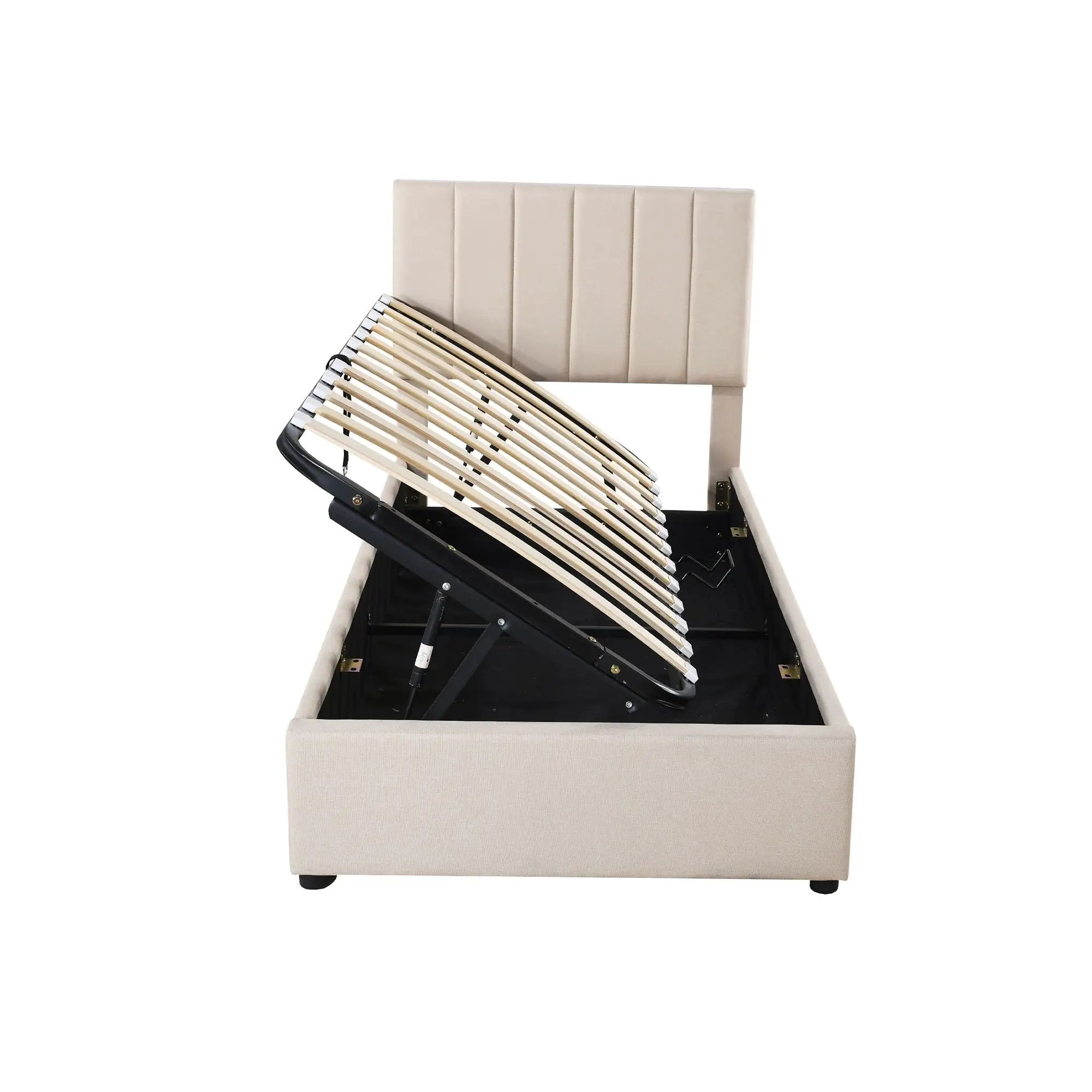 Upholstered Platform Bed With A Hydraulic Storage System by HouseOfZazla