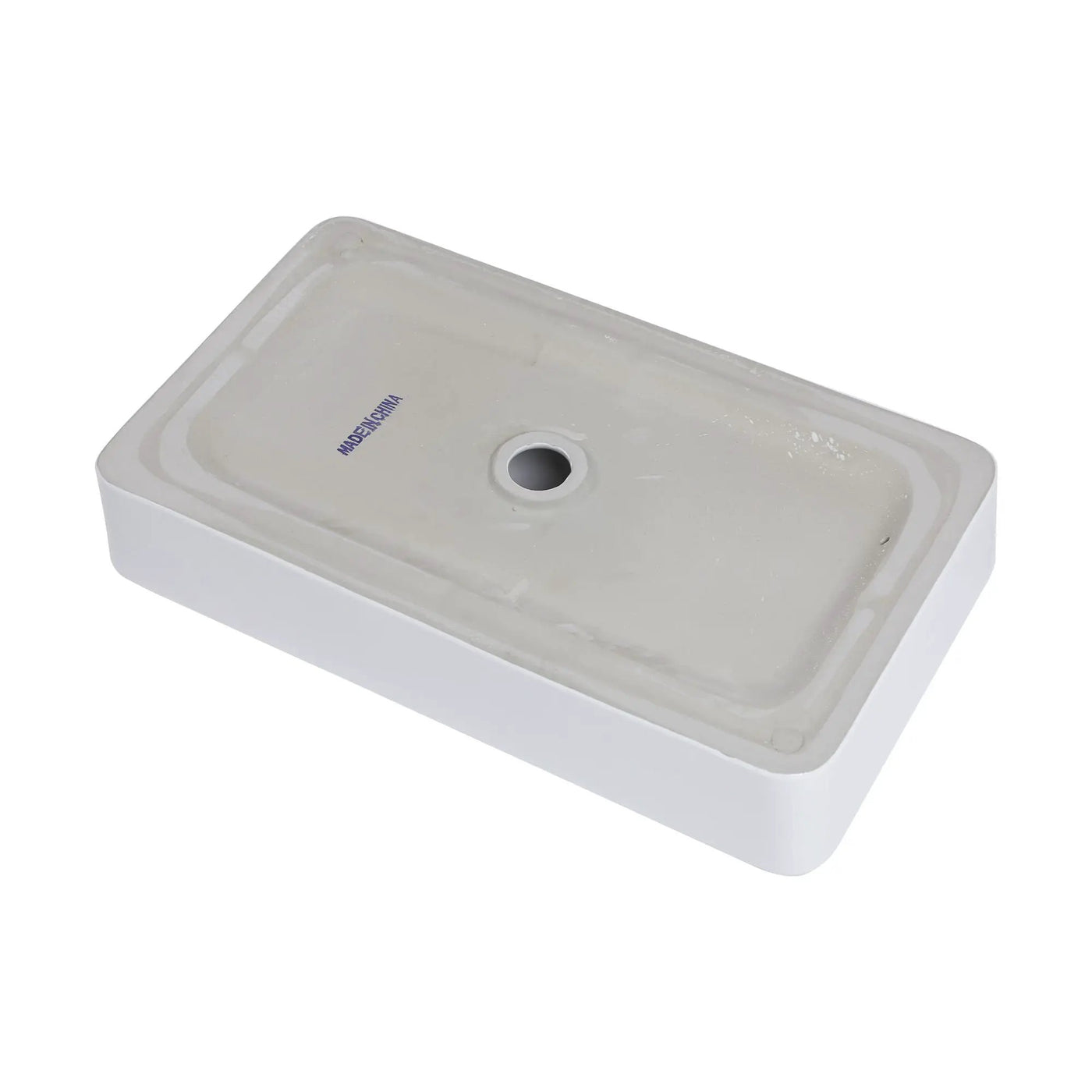 Modern Ceramic Rectangular Bathroom Vessel Sink With European Design by HouseOfZazla