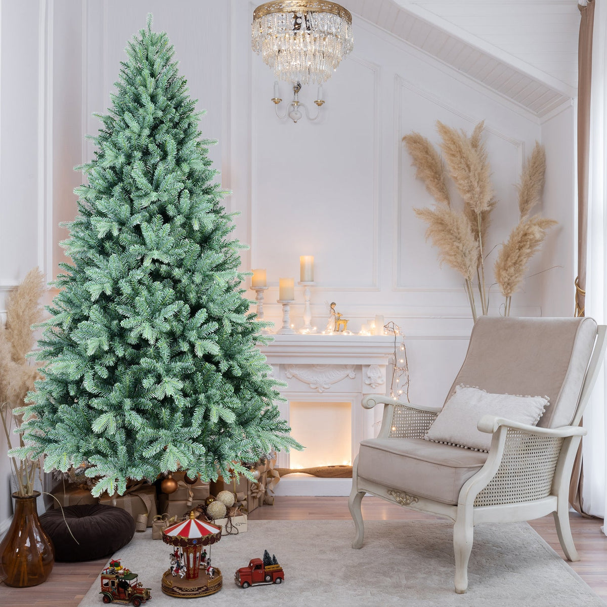4FT Blue-Green Tint Christmas Tree, photo 7 of 10