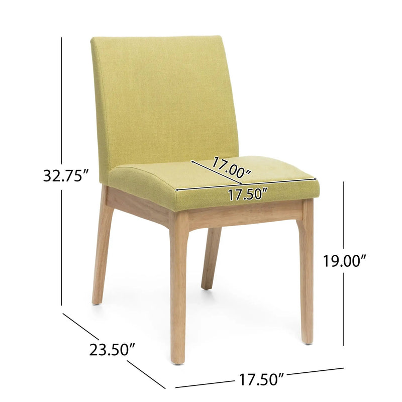 Contemporary Fabric Comfort Dining Chairs (Set of 2) by HouseOfZazla
