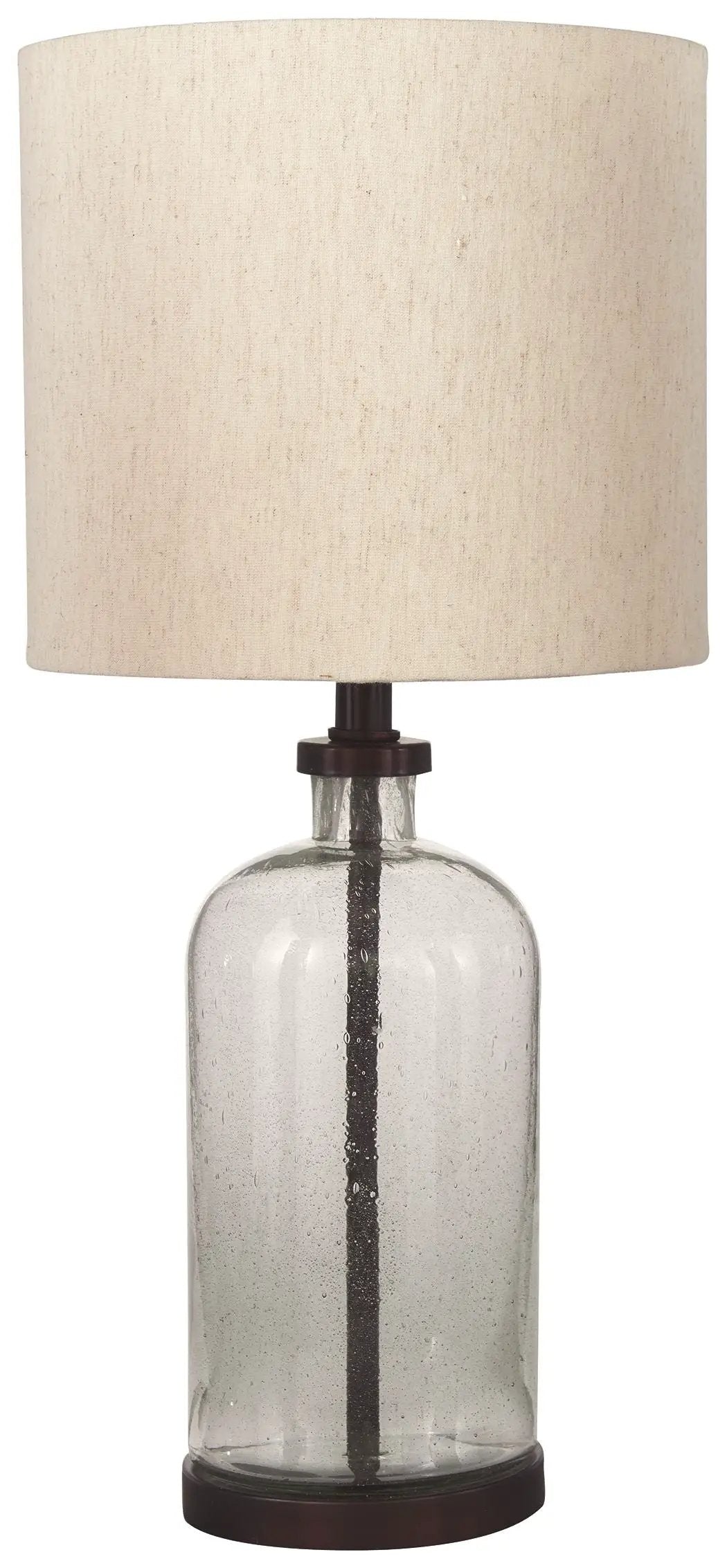 Bandile - Glass Table Lamp - Clear / Bronze Finish by Unique Piece Furniture