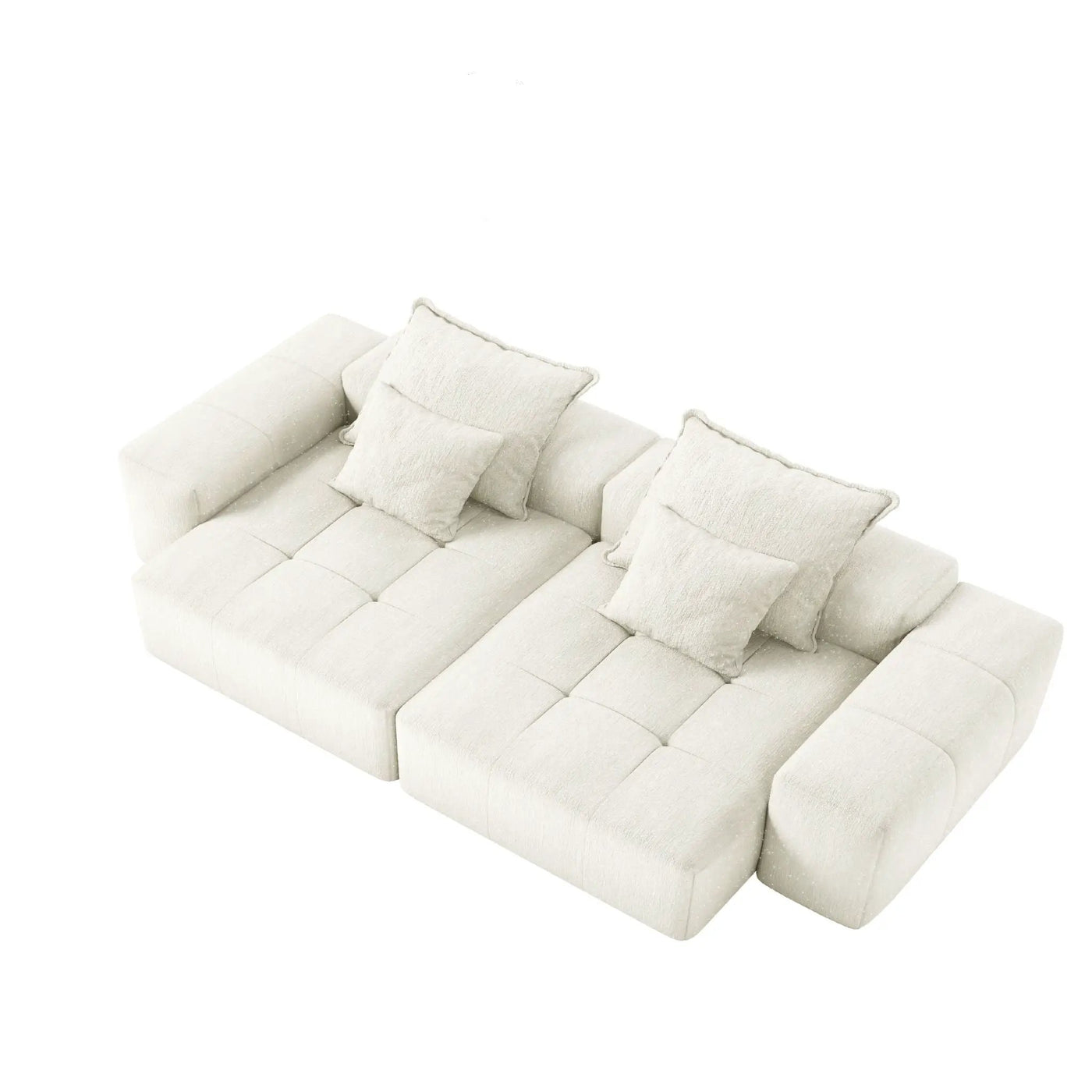 Modern Oversized DIY Combination Modular Sectional Sofa With Pillows by HouseOfZazla