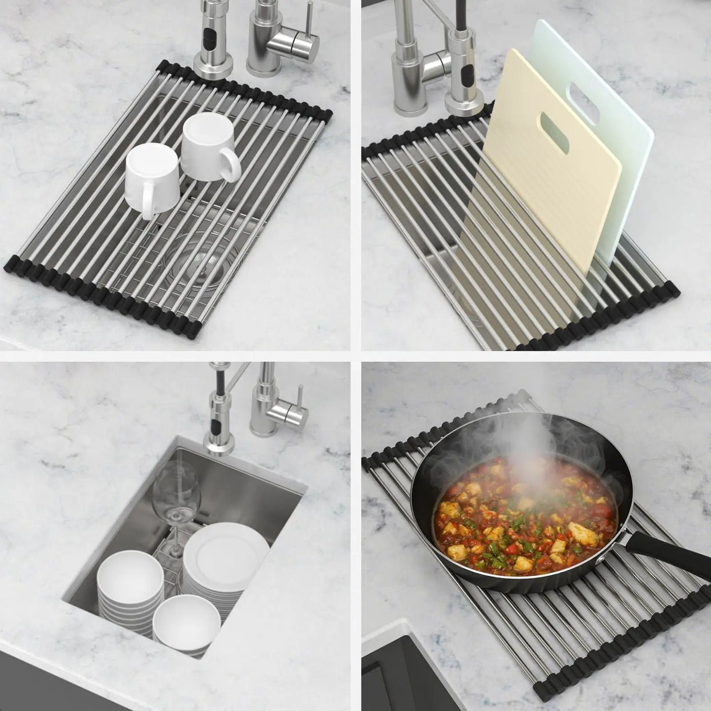 Undermount Steel Kitchen Sink, Deep Single Bowl Basin by HouseOfZazla