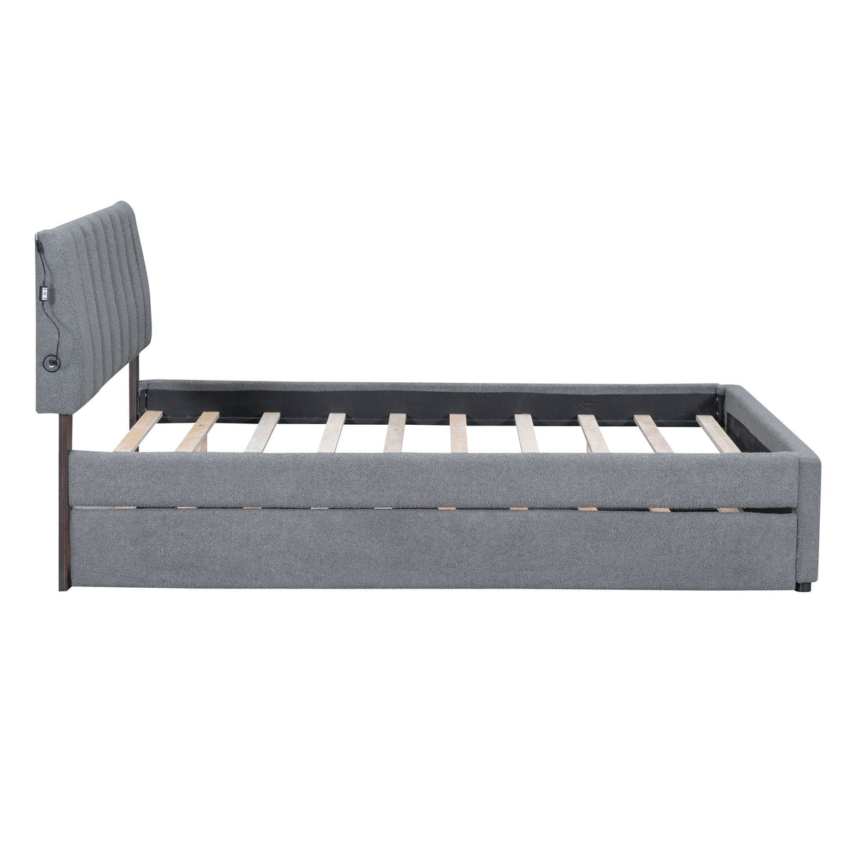 Upholstered Platform Bed With Trundle, photo 20 of 28