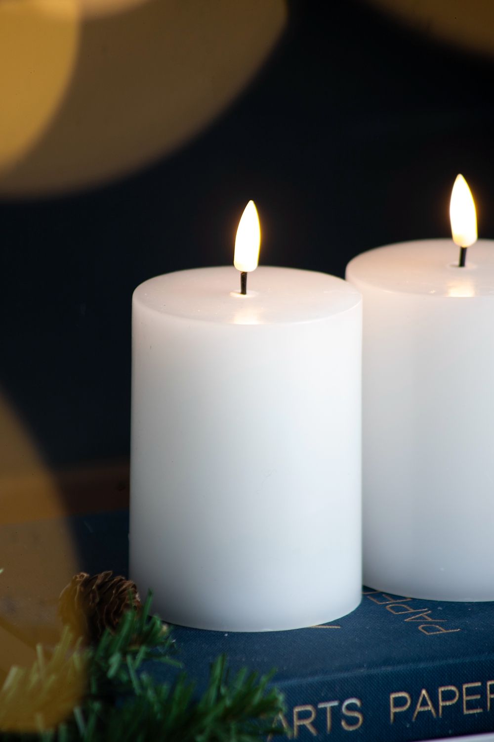 LED Candles with Remote Control Timer - Set of 2, White, photo 9 of 9