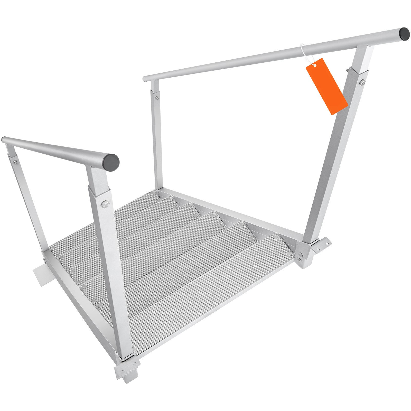 Dock Ladder, 43''-51'' Adjustable Height, 6 Steps with Dual Handrails by HouseOfZazla