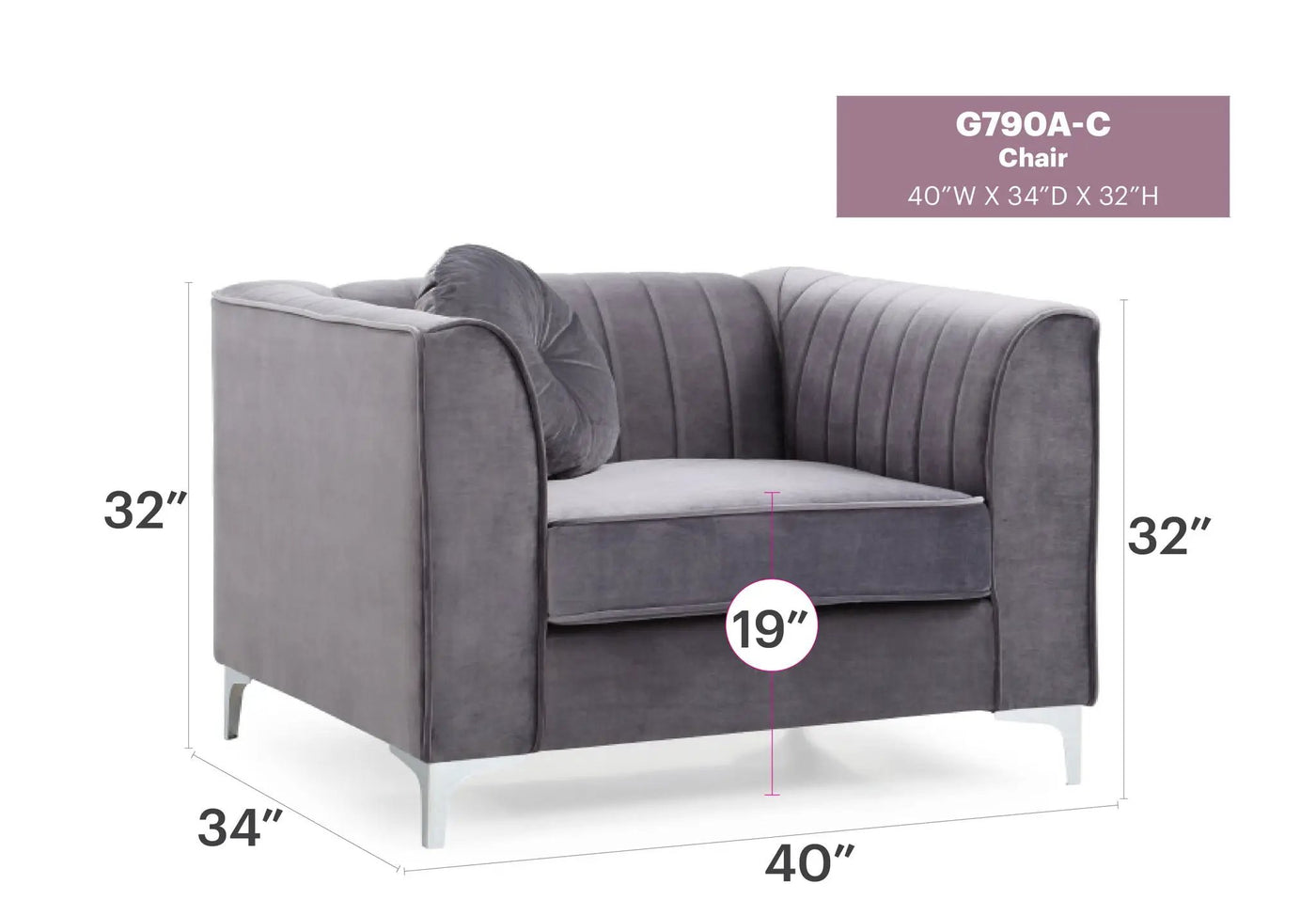 Contemporary Sloped Armchair by HouseOfZazla