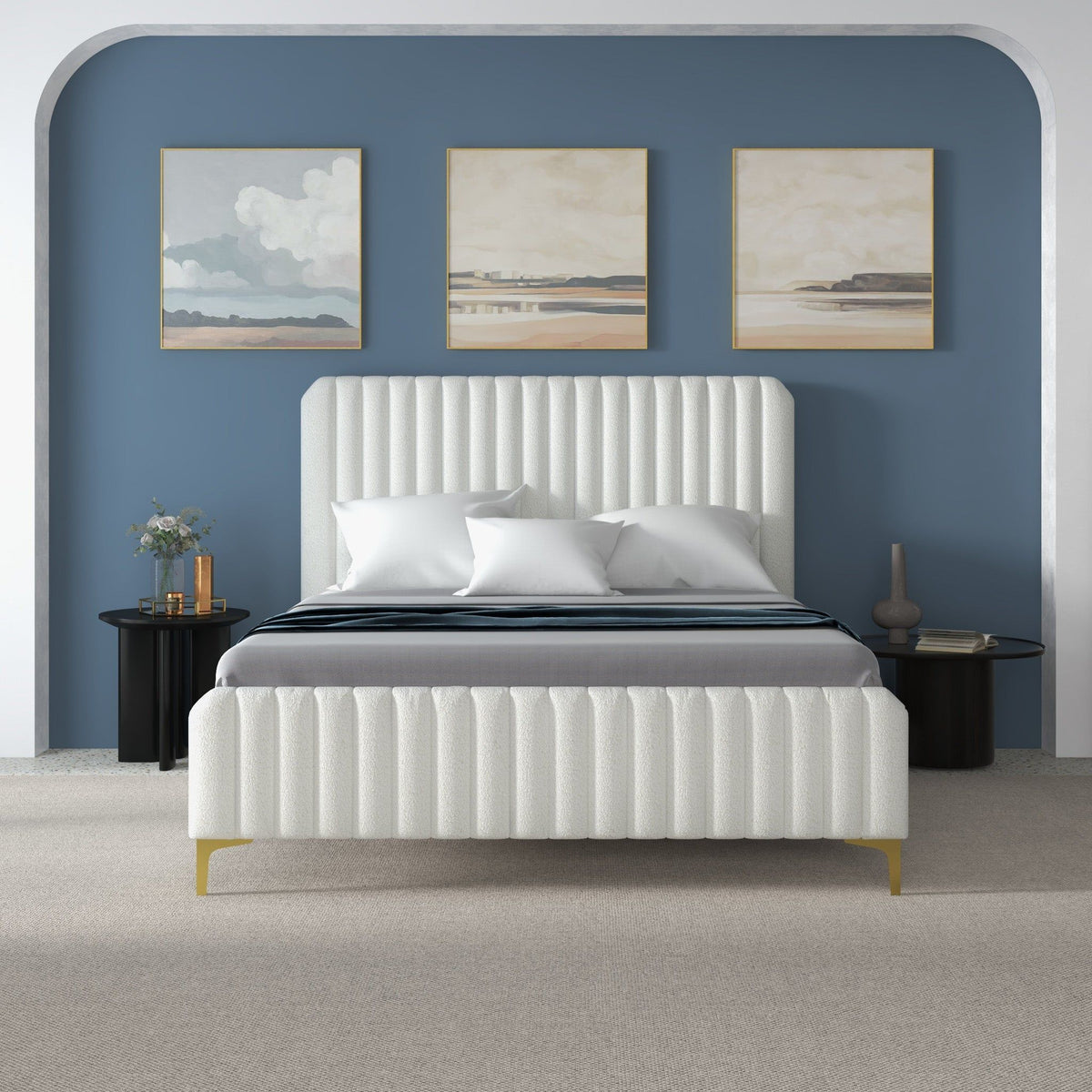 Valery - Upholstered Platform Bed, photo 5 of 7
