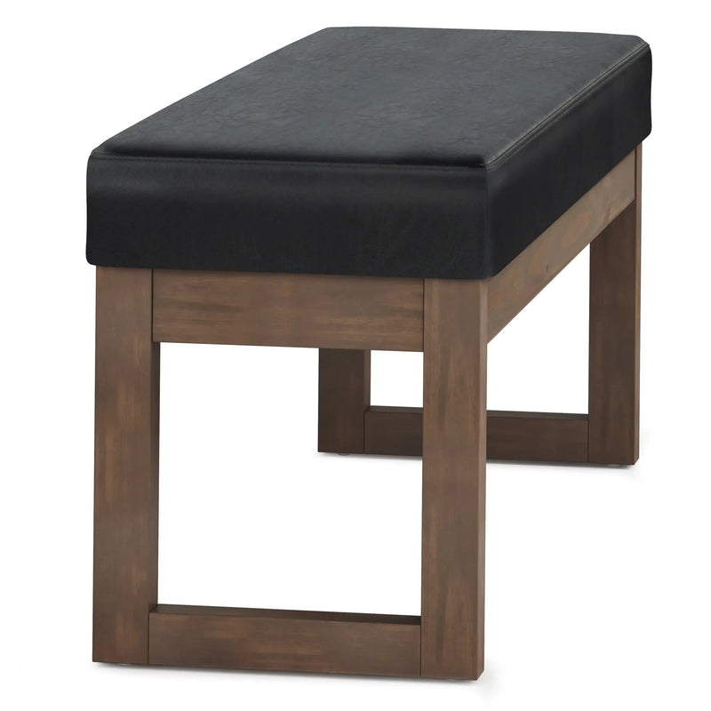 Milltown Large Ottoman Bench - Midnight Black by HouseOfZazla