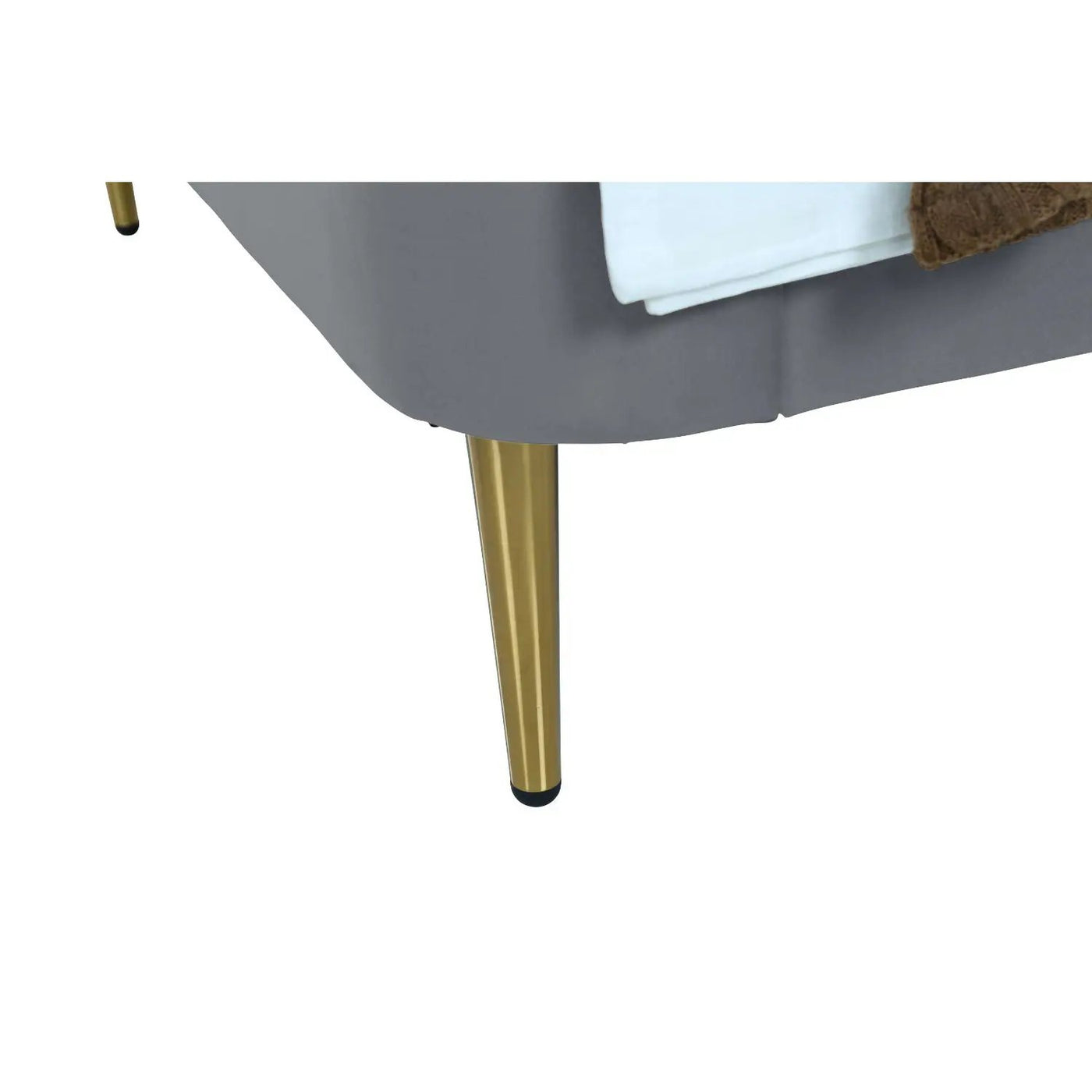 Mid-Century Modern Upholstered Bed With Curved Headboard by HouseOfZazla