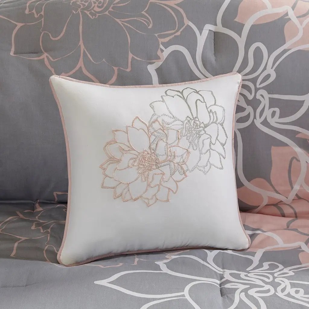 Madison Park Floral Cotton Sateen Comforter Ensemble by HouseOfZazla