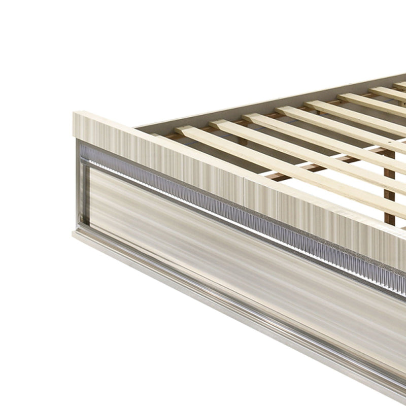 Leonor - Bed With LED Headboard And Footboard by HouseOfZazla