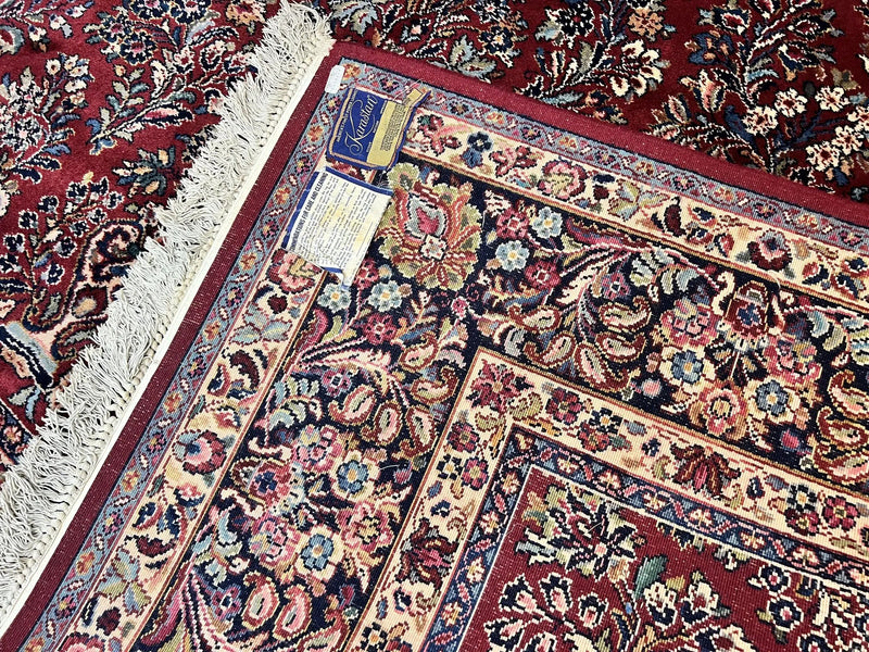 Karastan Rug 10x18 Red Sarouk #785, Wool Karastan Carpet, Original 700 Series, Vintage Discontinued Large Oriental Rug by Jewel Rugs