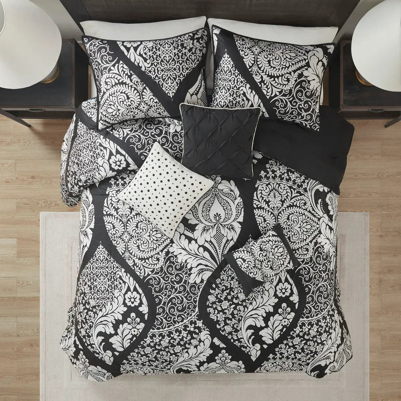 7 Piece Cotton Printed Comforter Set by HouseOfZazla