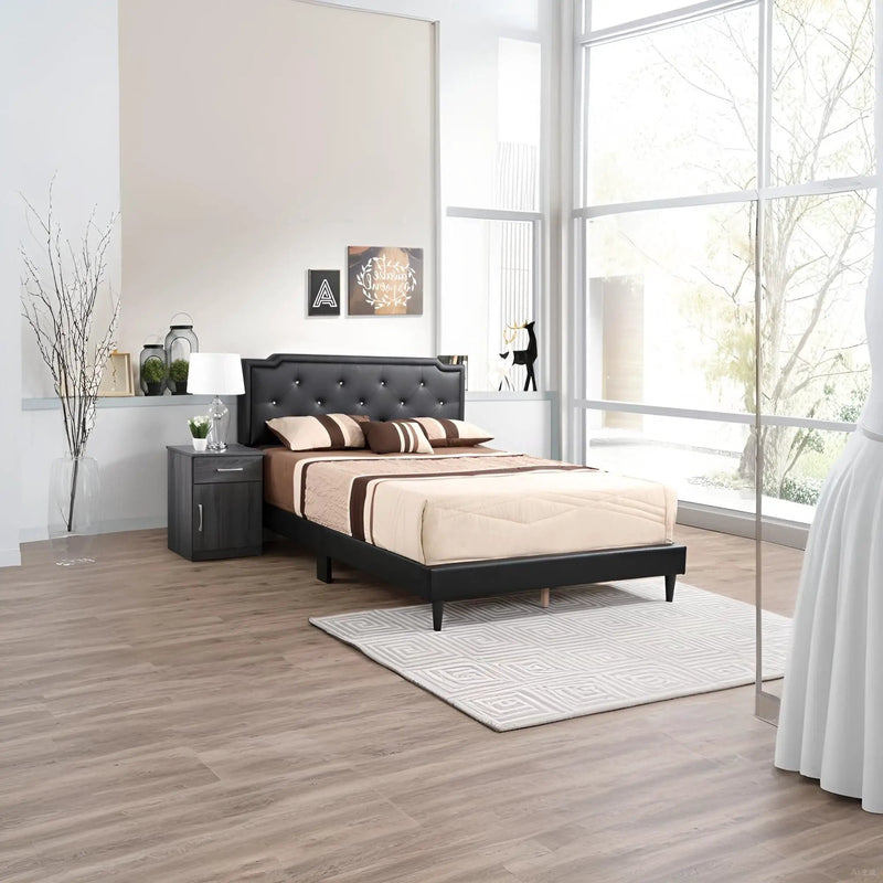 Button Tufted Bed Charming For Cozy Spaces by Unique Piece Furniture