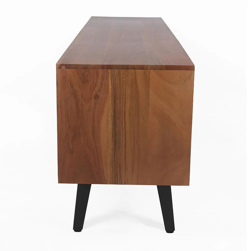 Asther - Acacia Wood TV Cabinet - Natural Wood / Brown by HouseOfZazla
