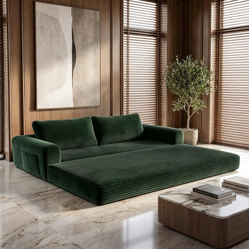 76 Inch Convertible Futon Sofa Bed by HouseOfZazla