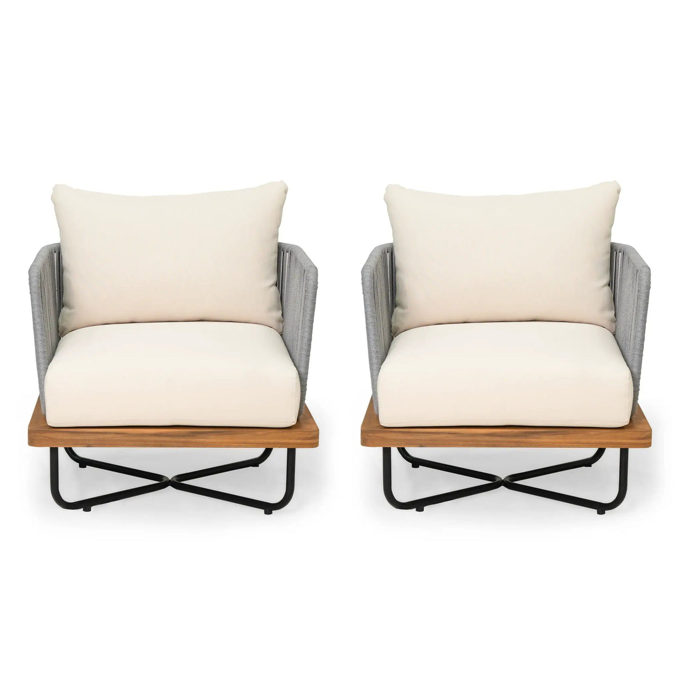 Lucca Outdoor Acacia Wood Chair by HouseOfZazla