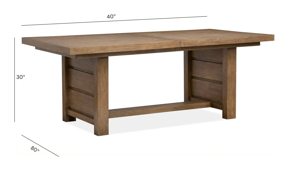 Plum Creek - Extendable Trestle Dining Table, photo 6 of 14