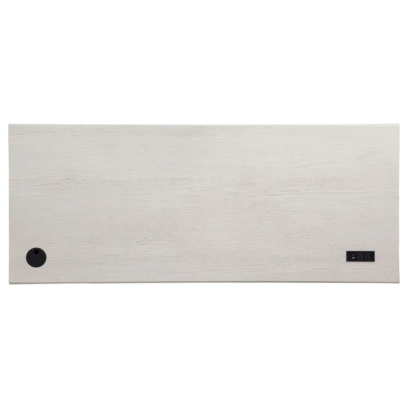 Altidore 68-inch 7-drawer Executive Home Office Desk Distressed White by Unique Piece Furniture