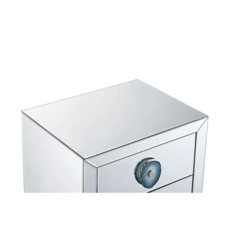 Filip - Accent Table - Mirrored & Faux Agate by Unique Piece Furniture