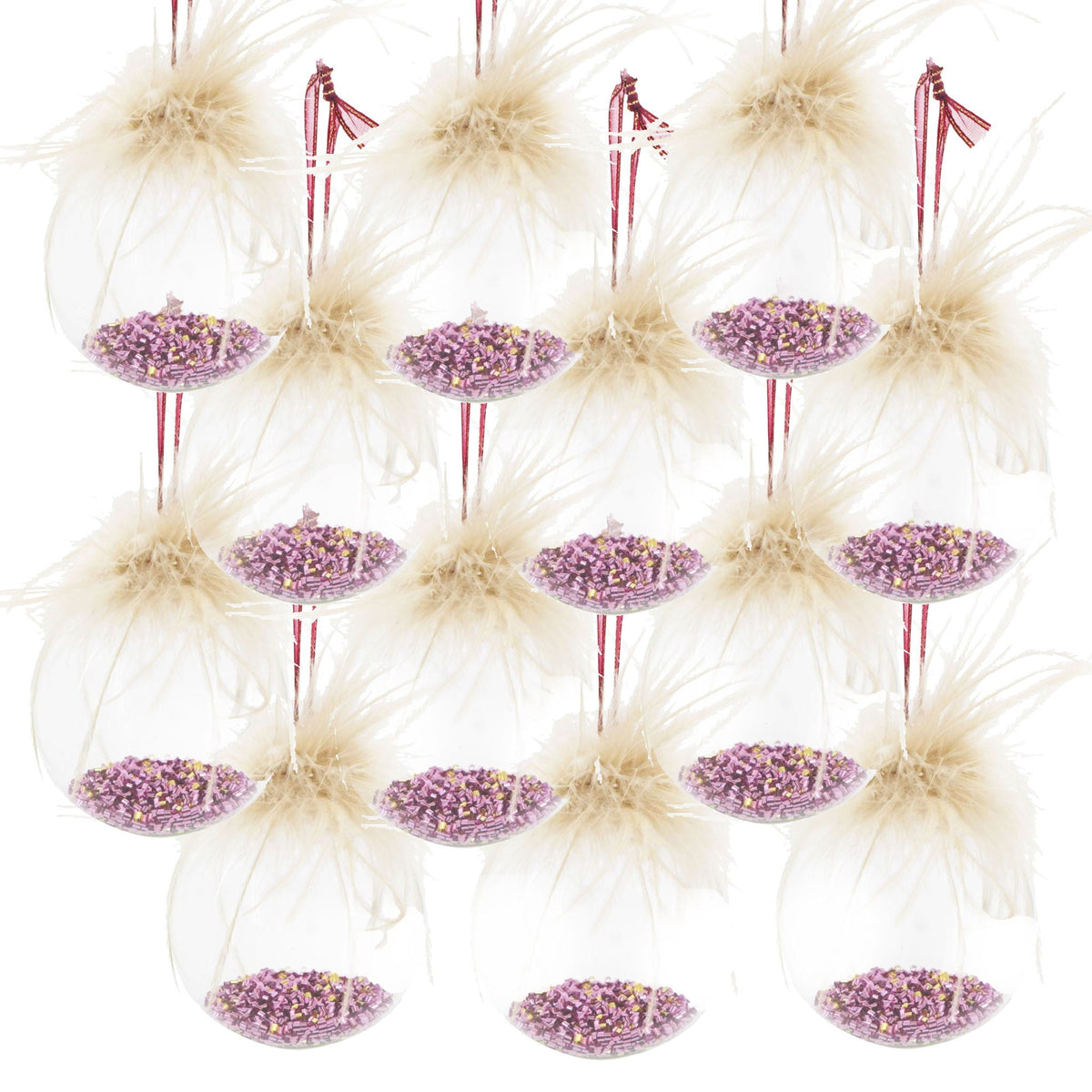 Christmas Ball Ornaments Decorative Hanging Balls – Glass – Purple, Red, or Dark Brown, photo 25 of 32