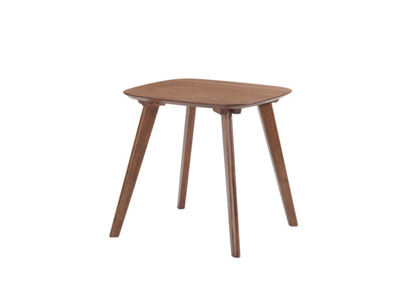 Brown Wood End Table with Contemporary Square Design, photo 4 of 5