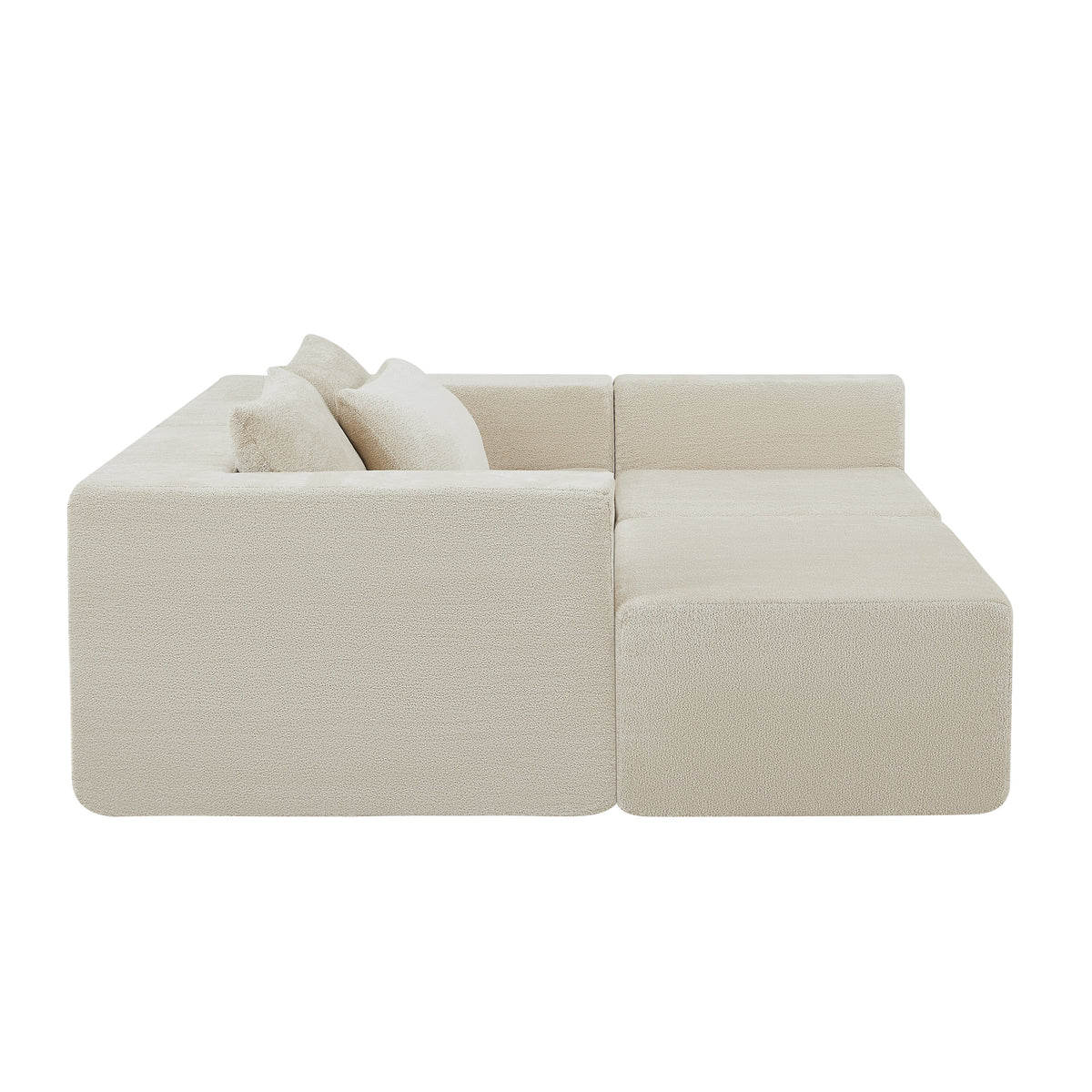 107" Compressed Sectional Sofa (Khaki), photo 8 of 10