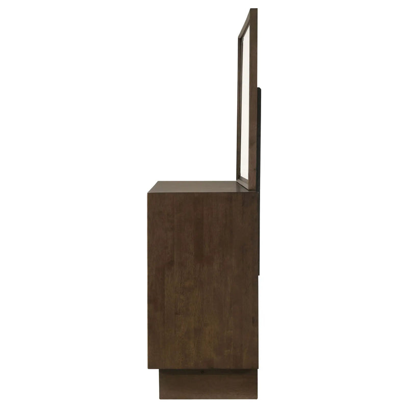 Glenwood 6-drawer Dresser and Mirror Warm Brown by Unique Piece Furniture