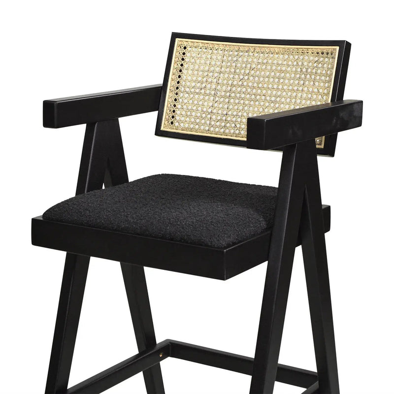 Milan - Modern Webbing Back Stool With Arms (Set of 3) by HouseOfZazla