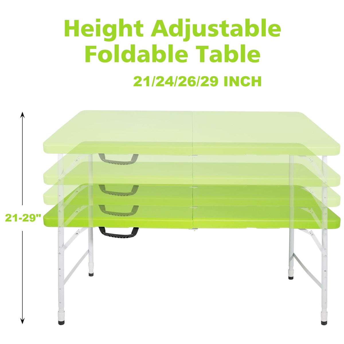 4ft Foldable Outdoor Table with Durable Construction - White, photo 7 of 7
