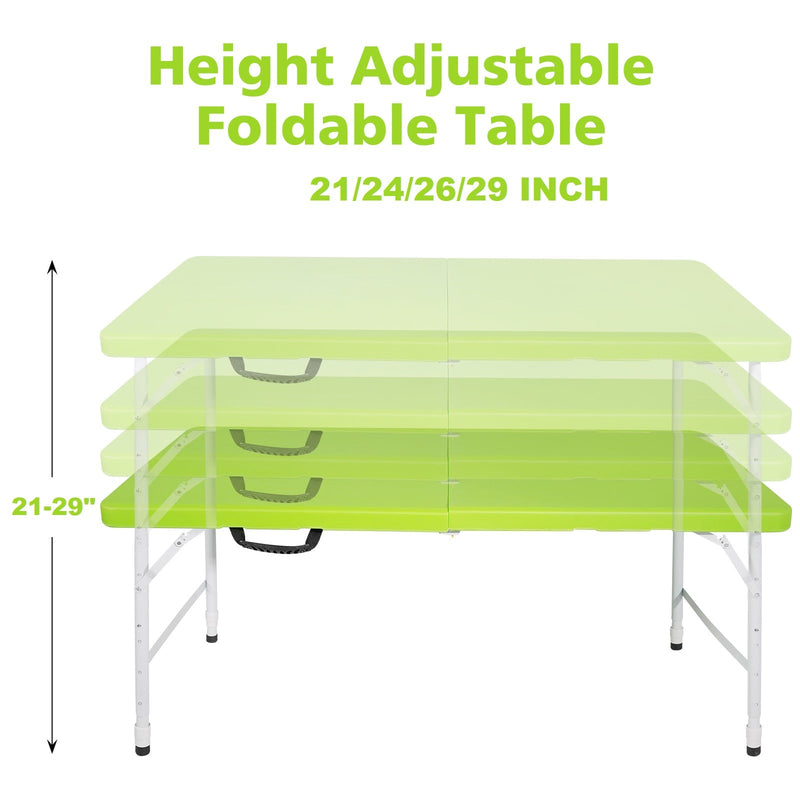 4ft Foldable Outdoor Table with Durable Construction - White, photo 7 of 7